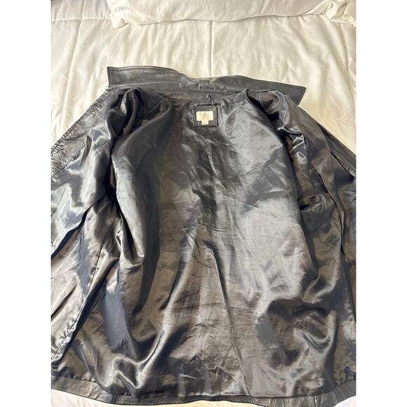 Apt. 9 Lambskin Leather Jacket Women’s XL Black Zip Front Soft Genuine Leather - Picture 2 of 7